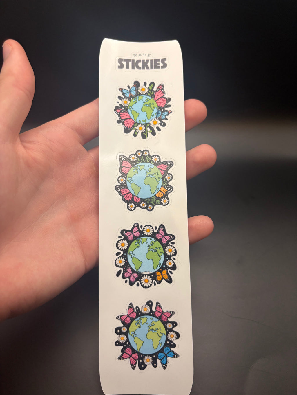 Cosmic Bloom Rave Stickers (24 Pack)