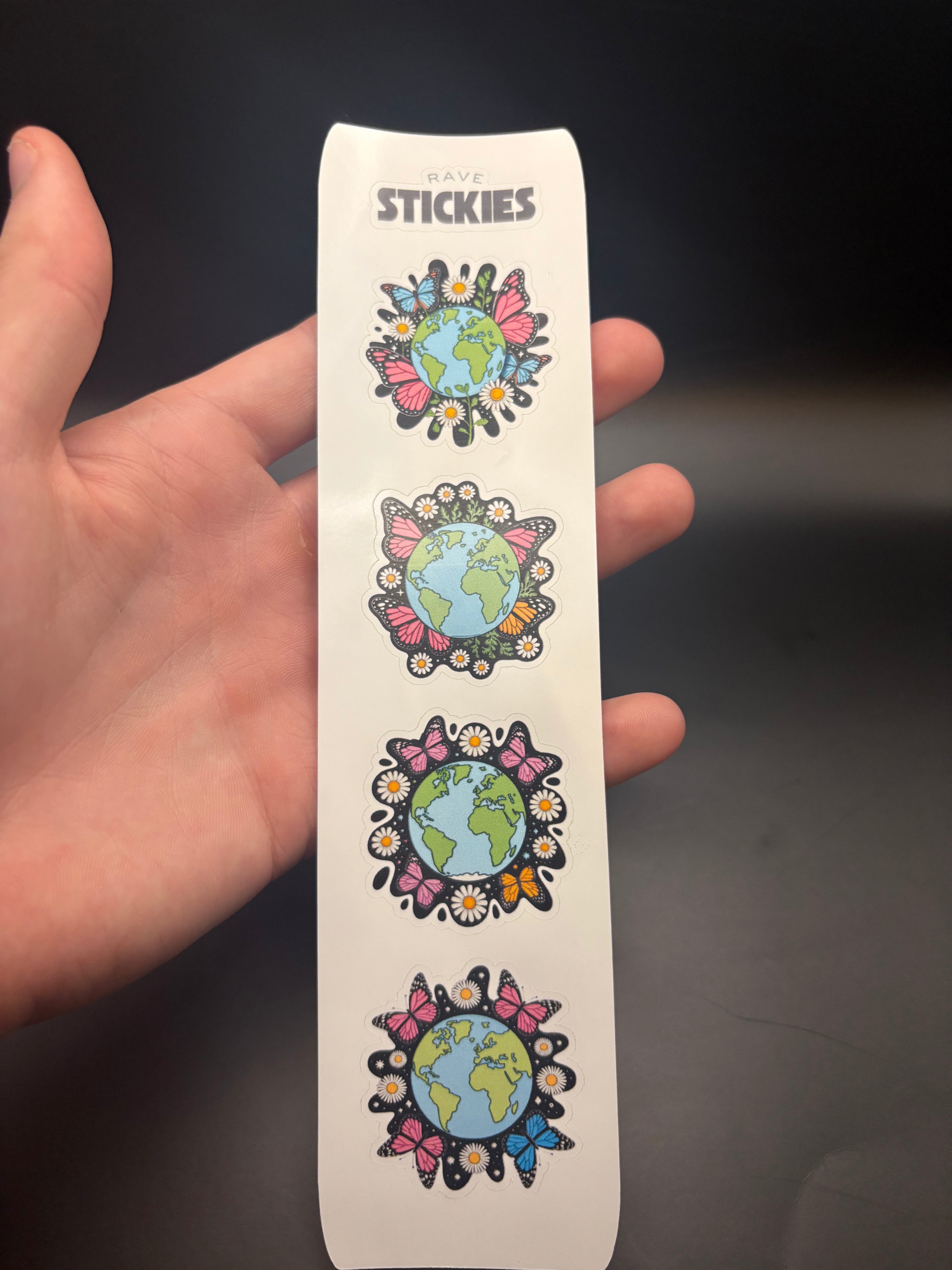 Cosmic Bloom Rave Stickers (24 Pack)